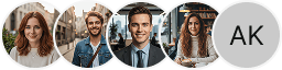 Multiple investor profile avatars on Torvaltis trading review block